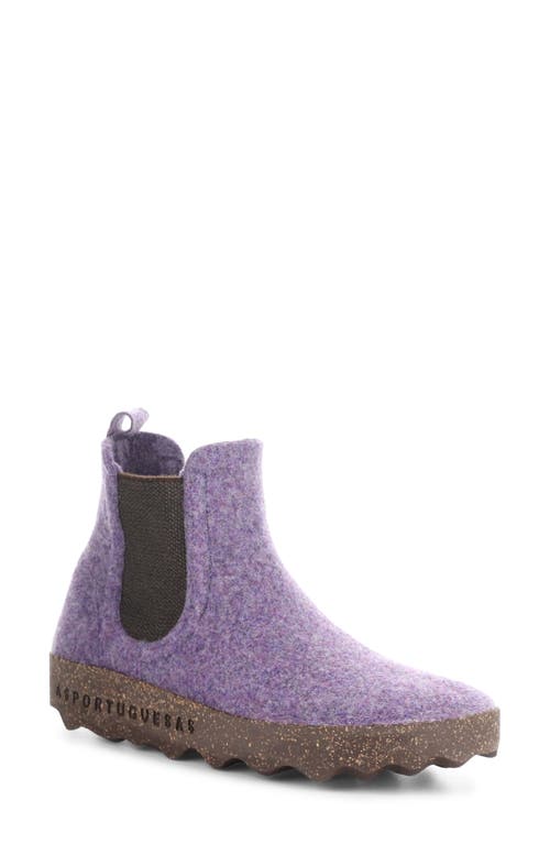 Shop Asportuguesas By Fly London Caia Chelsa Boot In Purple Tweed/felt