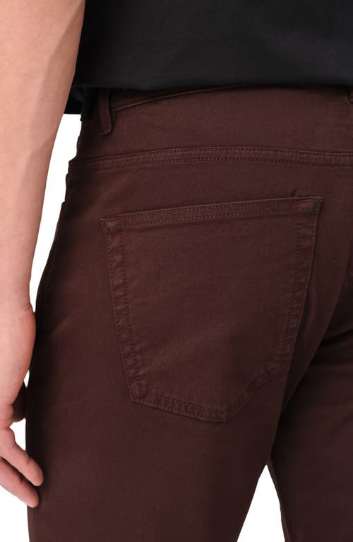 Warp & Weft Warp+weft Ams Slim Fit Stretch Cottonpants In Americano