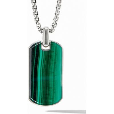 David Yurman Streamline Malachite Tag