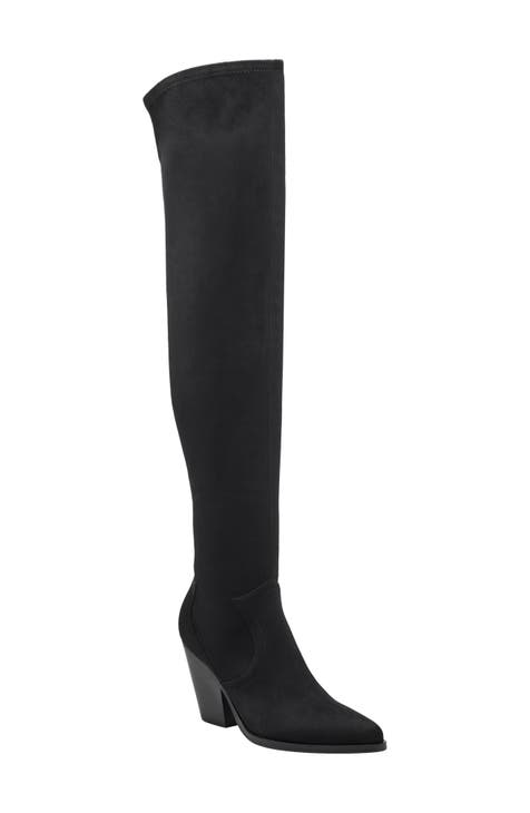 tall skinny black boots