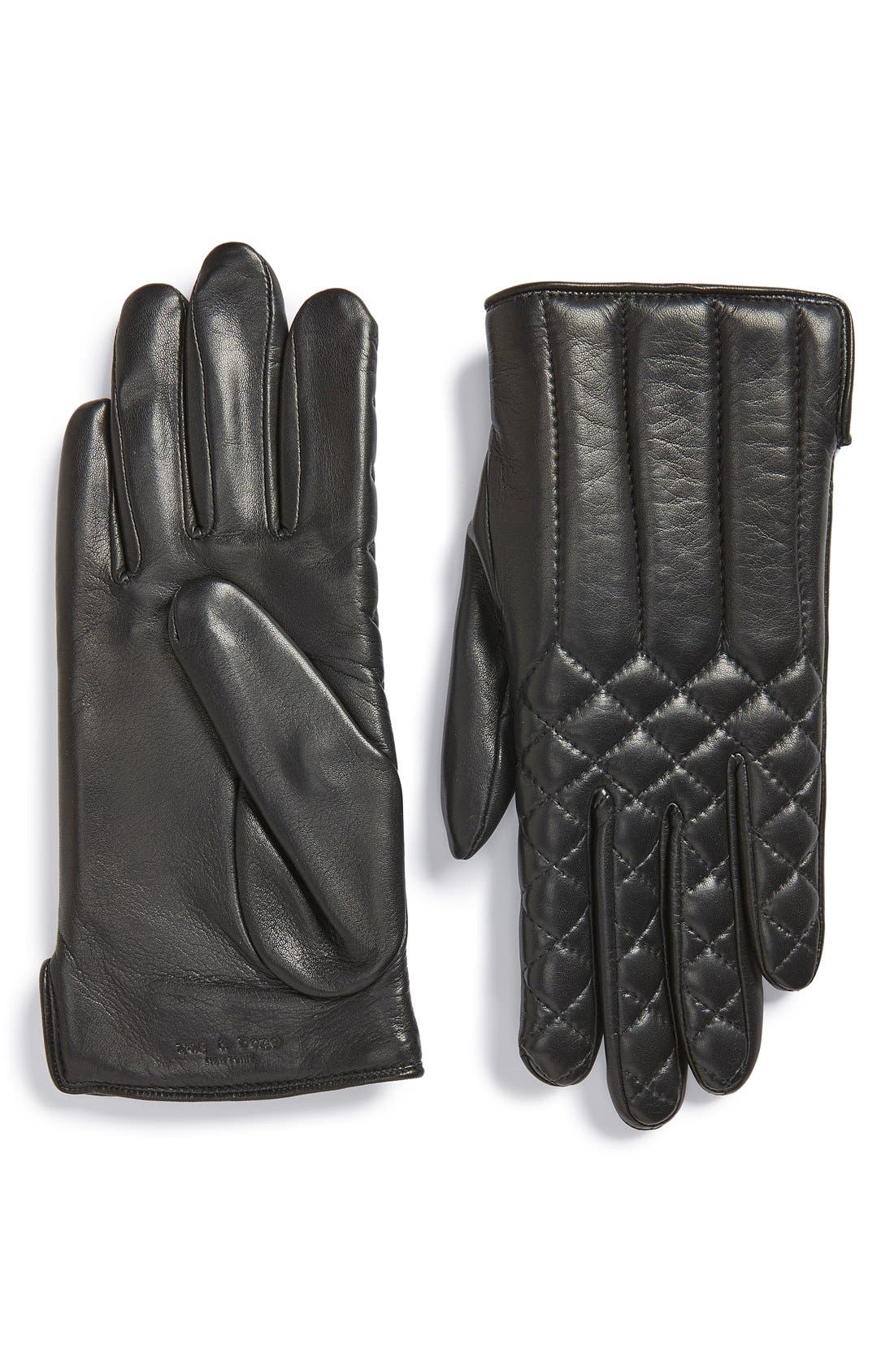 rag & bone Quilted Leather Gloves Nordstrom