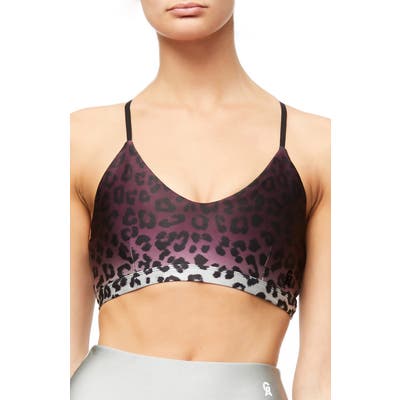Plus Size Good American Ombre Leopard Sports Bra