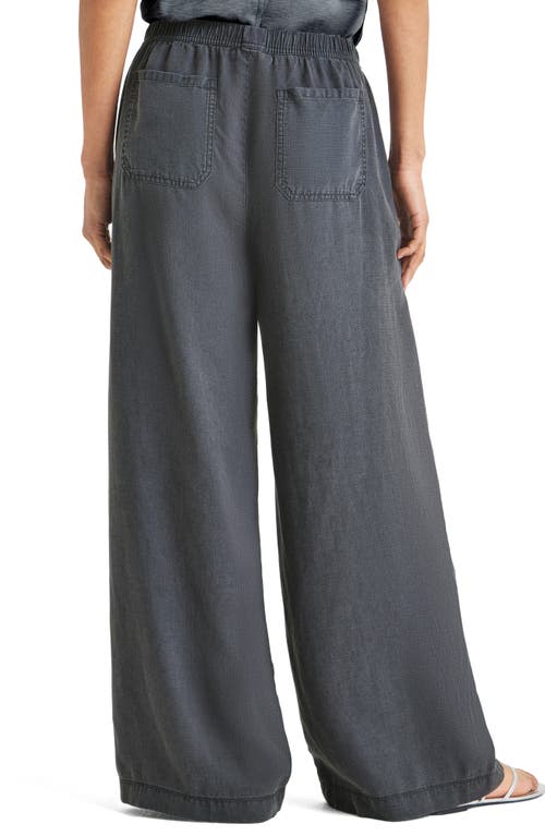 Shop Splendid Angie Lyocell & Linen Palazzo Pants In Lead