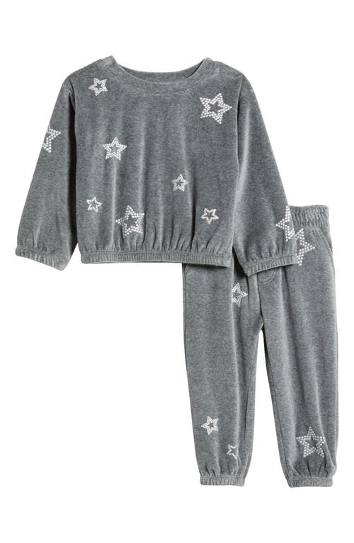 SPLENDID SPLENDID STAR EMBELLISHED VELOUR GRAPHIC SWEATSHIRT & JOGGERS SET 