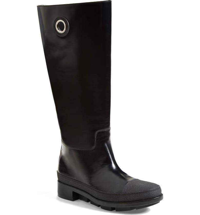 Balenciaga Calfskin Leather Rain Boot (Women) | Nordstrom