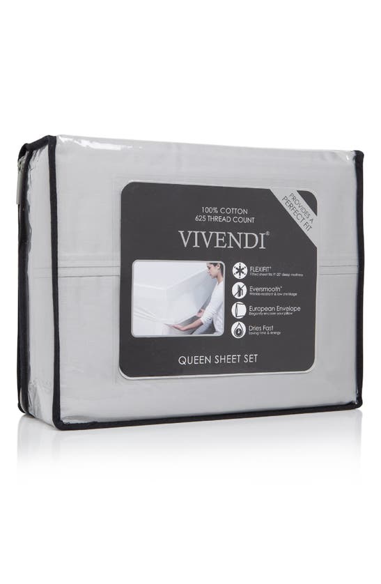 BEDHOG BEDHOG 4-PIECE 625 THREAD COUNT COTTON SHEET SET