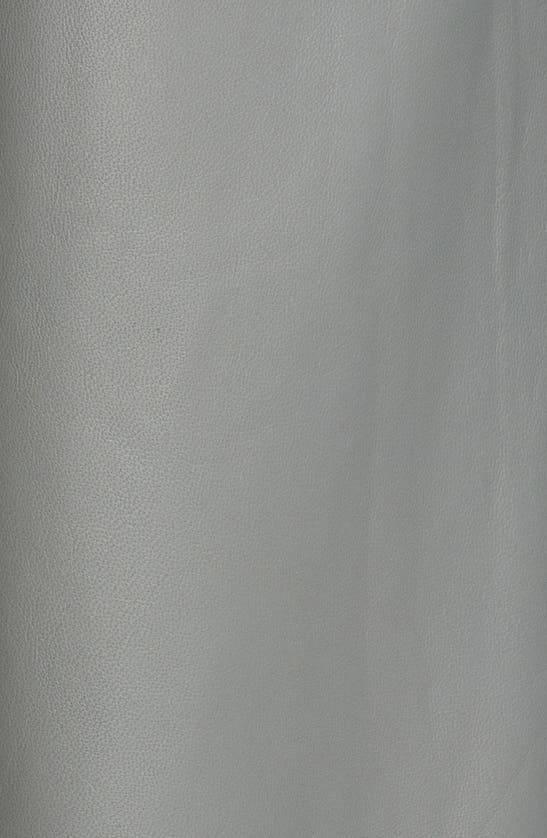 Vince Leather Wide Leg Crop Pants In Sea Stone