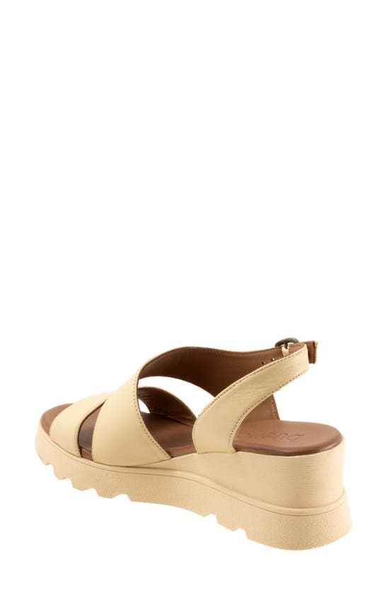 Shop Bueno Gianna Slingback Platform Wedge Sandal In Chick