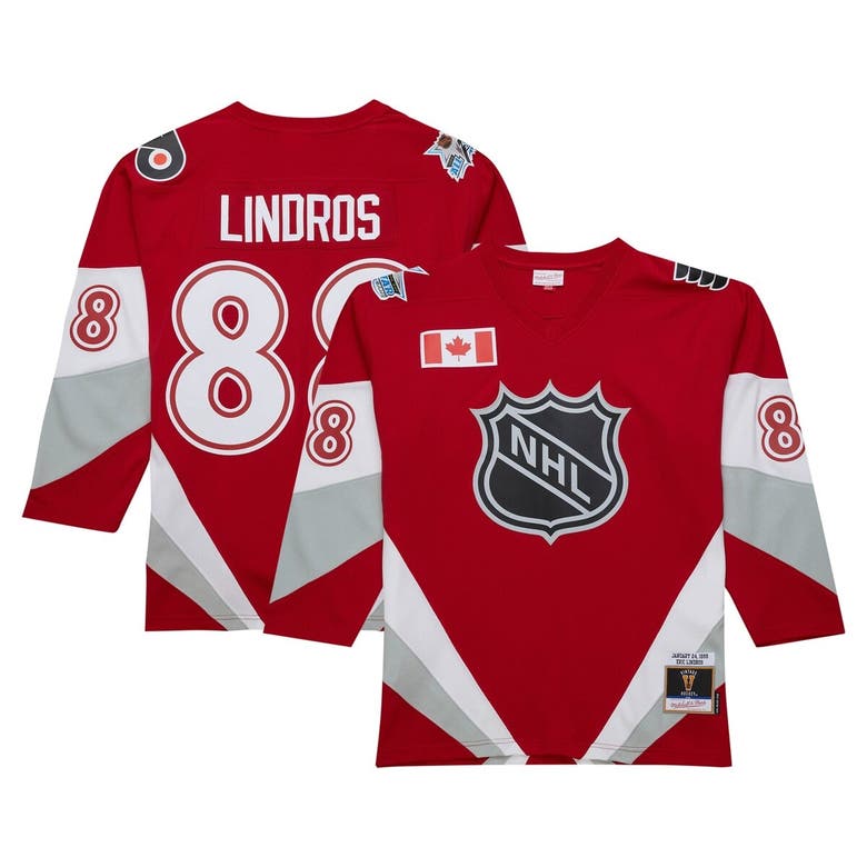 Shop Mitchell & Ness Eric Lindros Scarlet  1999 Nhl All-star Game Blue Line Player Jersey