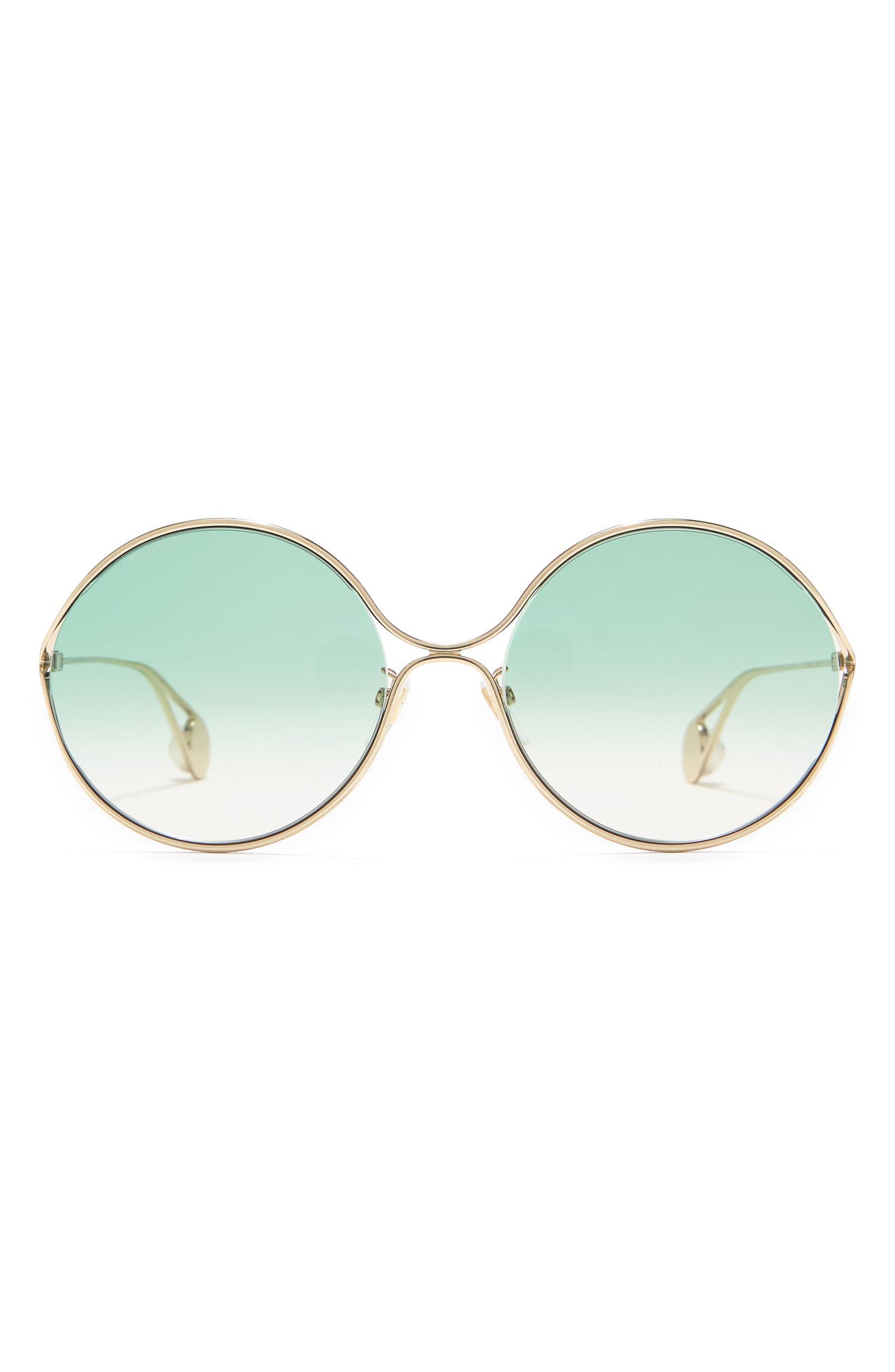 gucci 60mm round sunglasses