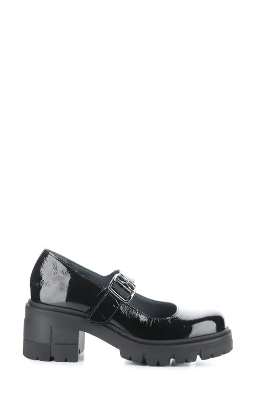 Bos. & Co. Banks Platform Mary Jane In Black Patent