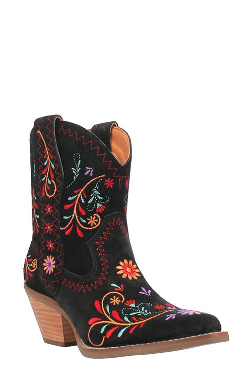 Sugar Bug Embroidered Western Boot in Black