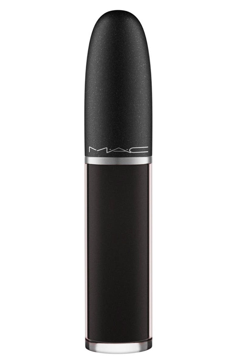 MAC Cosmetics Retro Matte Liquid Lipcolour Lipstick, Alternate, color, Caviar