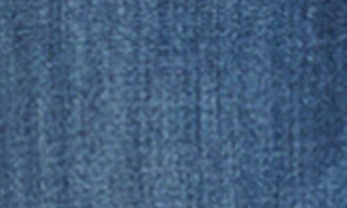 Mother Flared Denim Jeans With Frayed Stitching In Multi