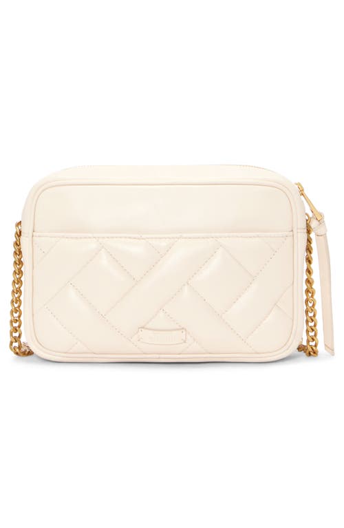 Shop Vince Camuto Kisho Quilted Leather Crossbody Bag In Warm Vanilla