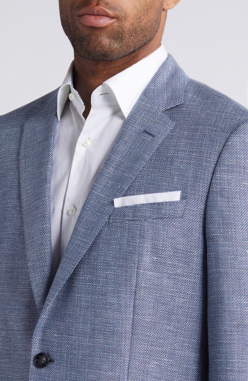 Shop Hugo Boss Boss Hutson Linen & Wool Sport Coat In Open Blue