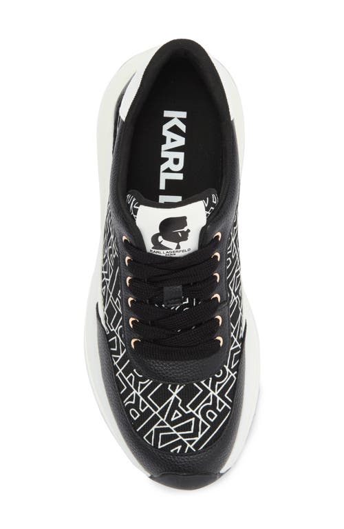 Karl Lagerfeld Women's Dallas Logo Chunky Sneakers In Black/white