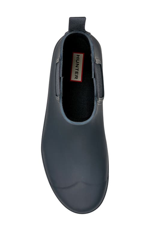 Hunter Original Waterproof Chelsea Rain Boot In Navy/navy