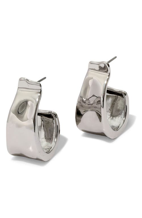 ALEXIS BITTAR ALEXIS BITTAR MOLTEN RIBBON HOOP EARRINGS 