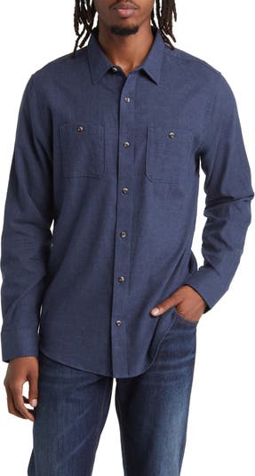 CLOUD FLANNEL BUTTON-UP