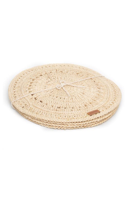 Shop Tallo De Olivo Fique Pacific Placemats Set Of 4 In Natural