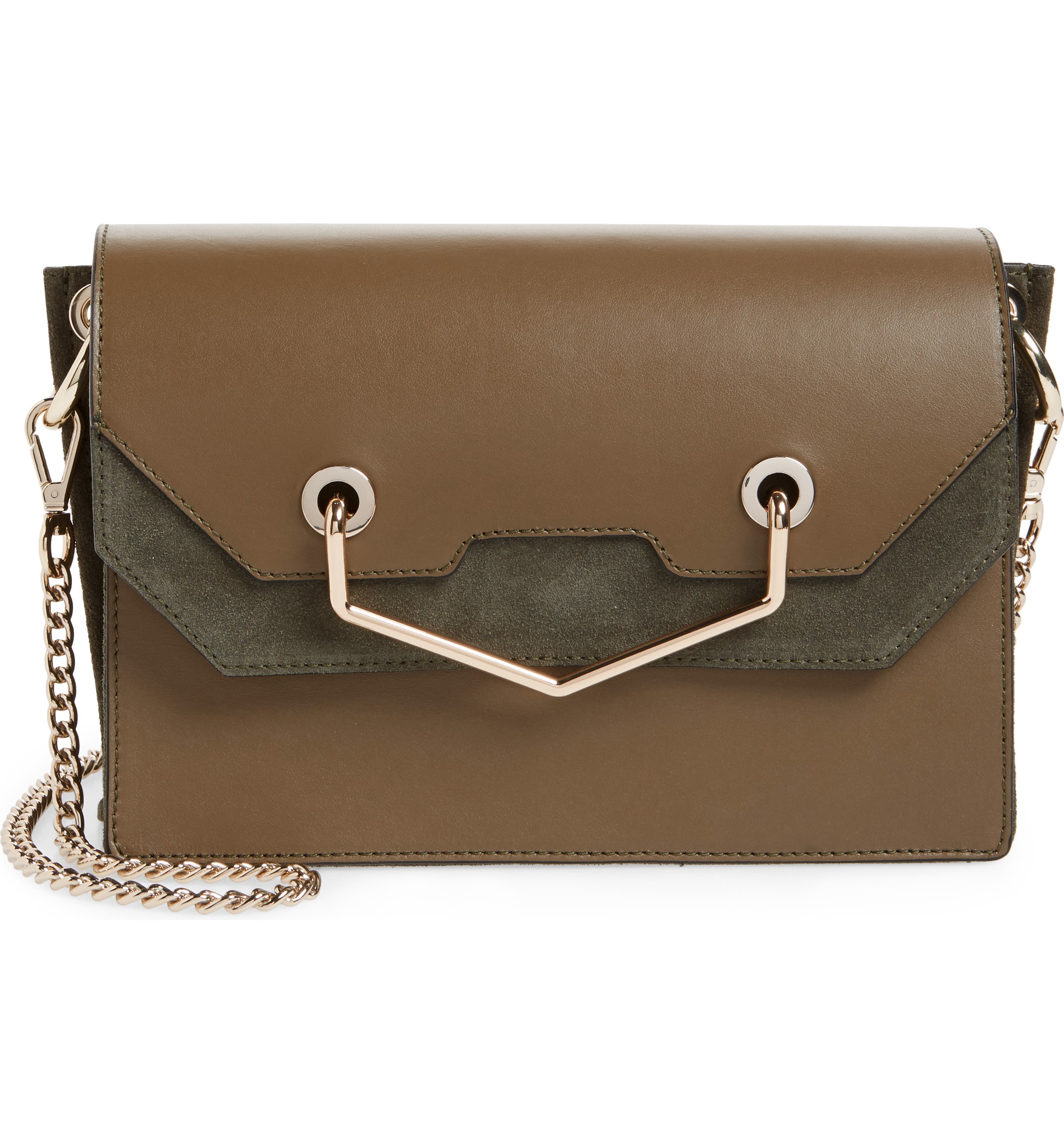 Topshop Premium Leather & Suede Soko Shoulder Bag | Nordstrom
