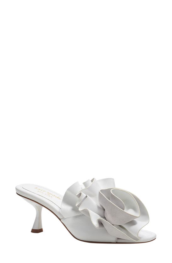 Shop Kate Spade Flourish Flower Accent Sandal In True White