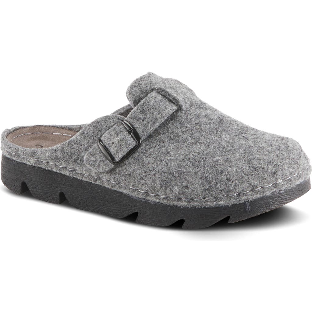 Flexus By Spring Step Clogger Mule In Gray