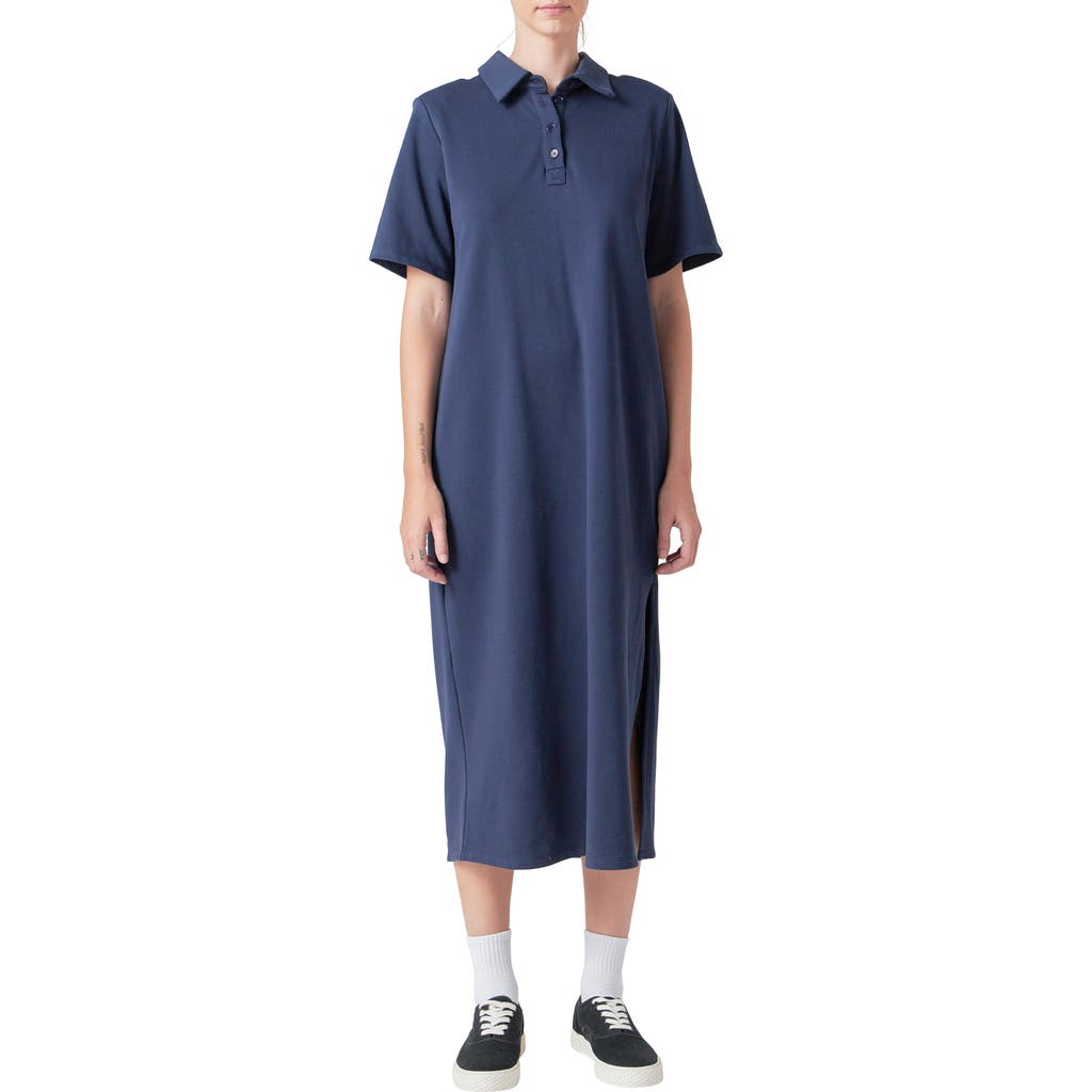 Grey Lab Polo Midi Dress In Navy