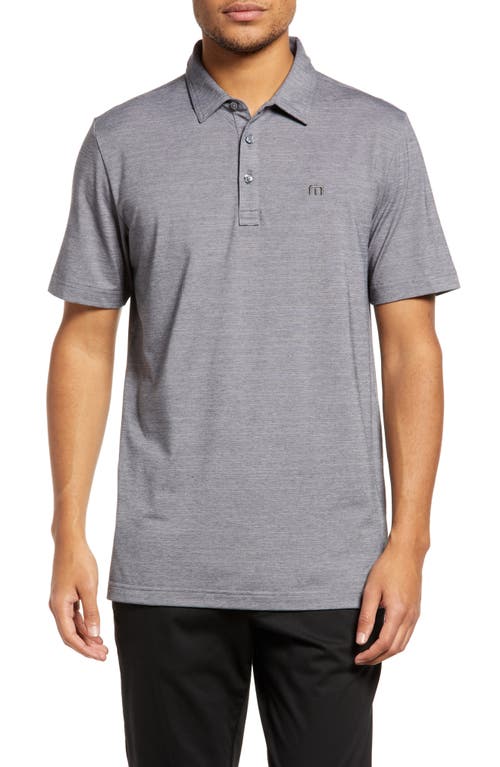 Shop Travismathew The Heater Solid Short Sleeve Performance Polo In Sleet/quiet Shade