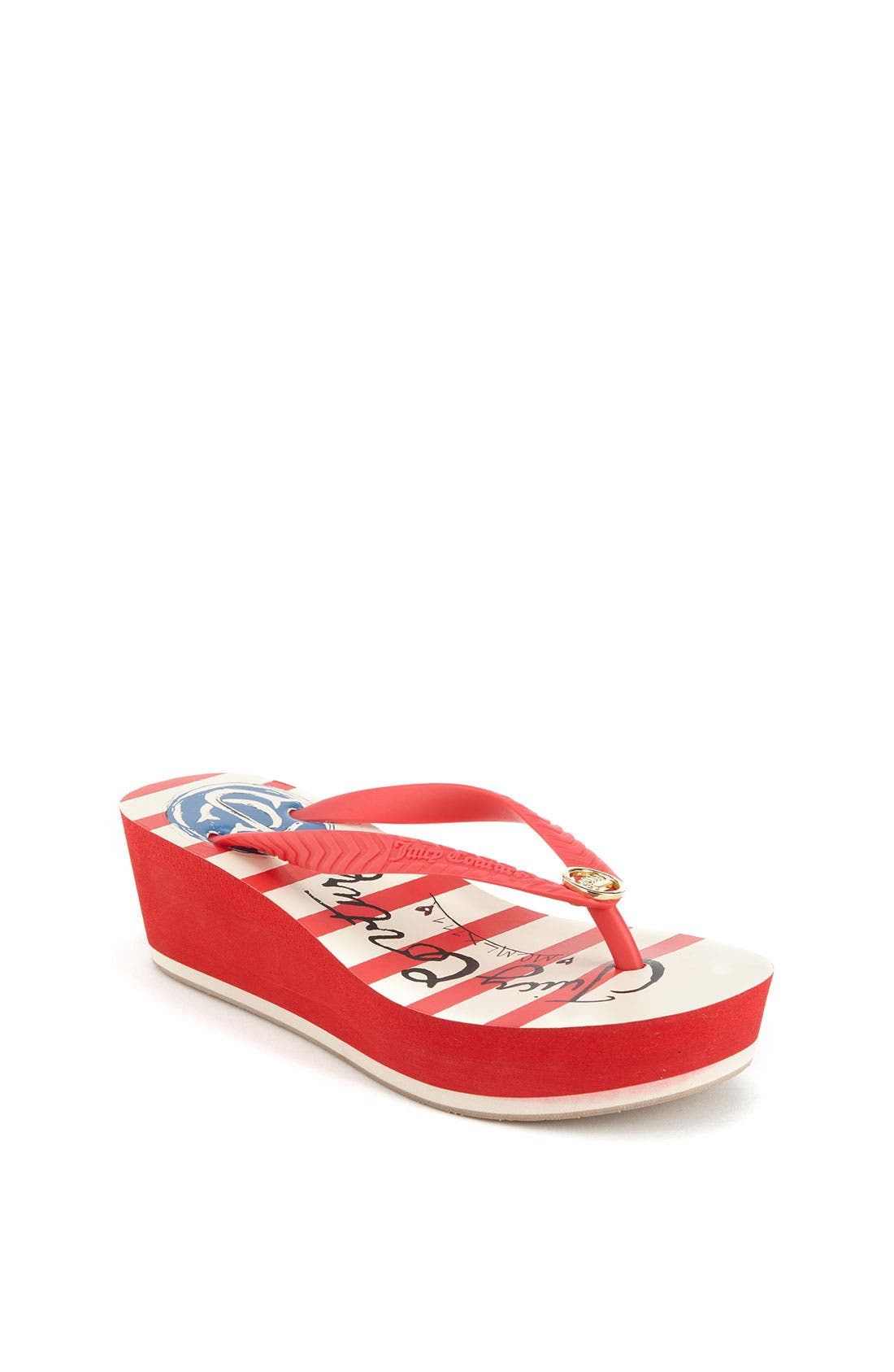 Juicy Couture 'Leslie' Wedge Sandal (Toddler, Little Kid & Big Kid