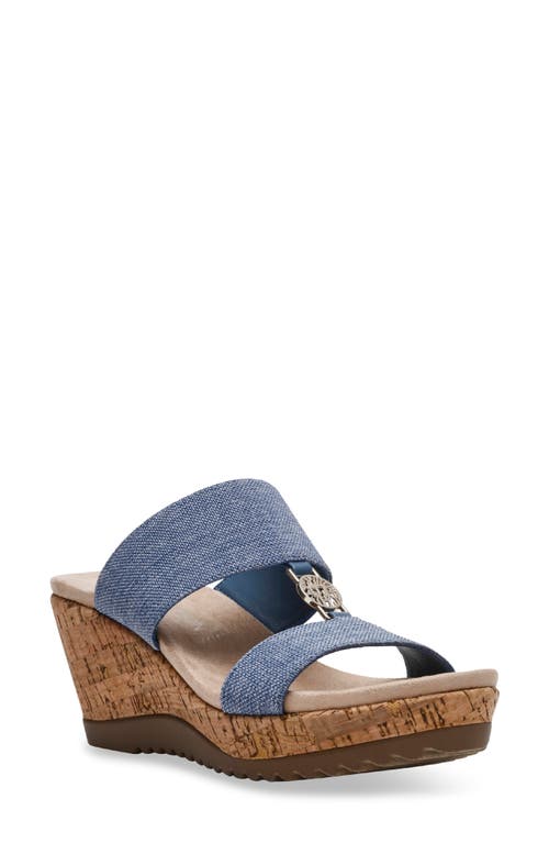 Shop Anne Klein Rikki Platform Wedge Sandal In Denim