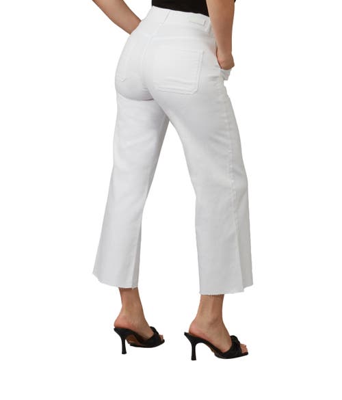 Shop Lola Jeans Colette High Rise Wide Leg Jeans In White