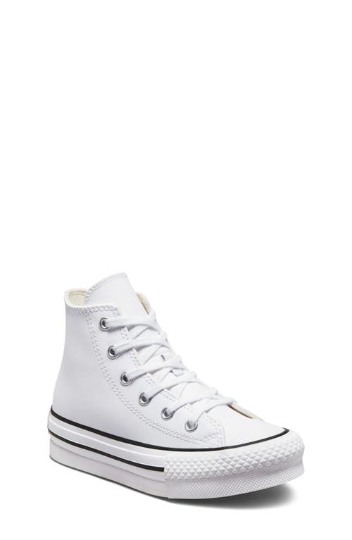 Converse Kids' Chuck Taylor® All Star® Eva Lift High Top Sneaker In White/natural Ivory/black