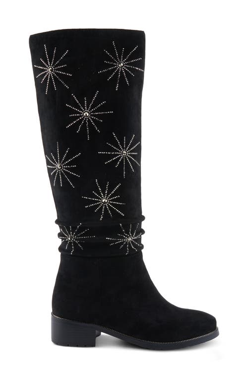 Shop Azura By Spring Step Stardusk Crystal Boot In Black