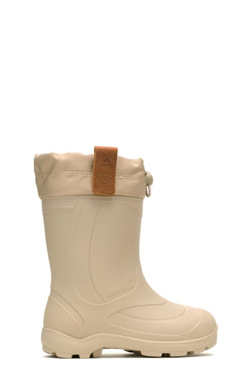 Kamik Kids' Tundra Jr. Waterproof Snow Boot In Fossil