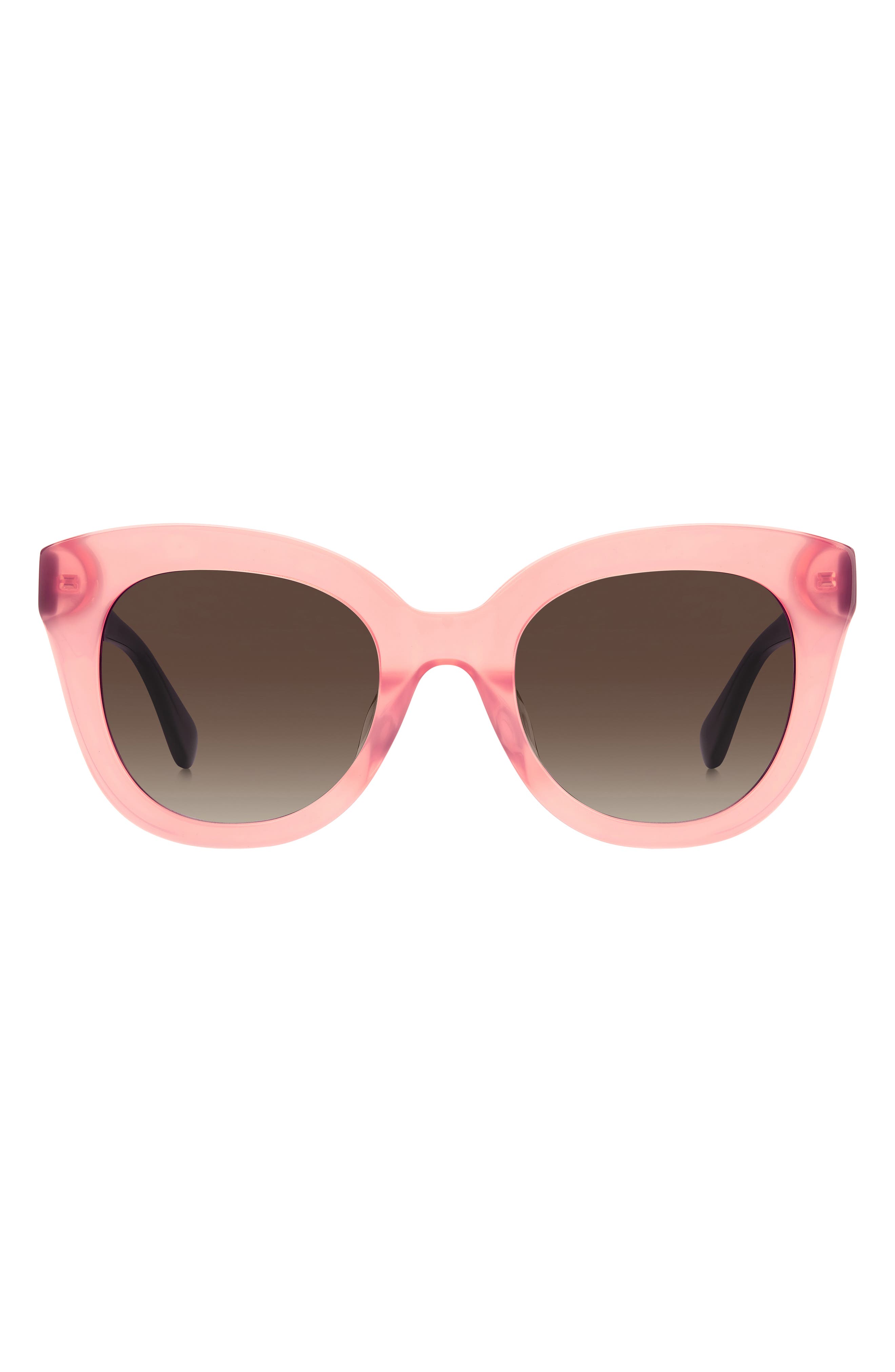 NEW Kate Spade Belah Gradient Round Sunglasses Kate Spade Belah/S Shiny Black Prescription Sunglasses main image 3