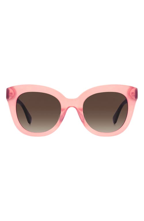 Kate Spade New York Belah 50mm Gradient Round Sunglasses In Pink