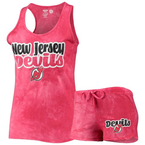 Women's Concepts Sport Orange New York Mets Shutout Tank Top & Shorts Set