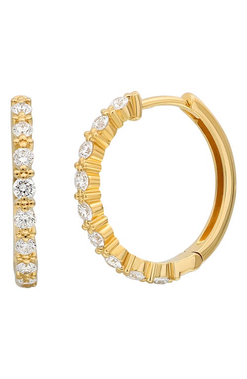 Bony Levy Mykonos Diamond Hoop Earrings in 18K Yellow Gold at Nordstrom