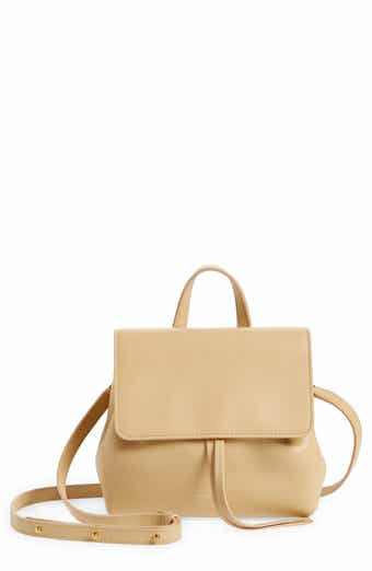 Mansur Gavriel Canvas Leather-Trimmed Bucket Bag - Neutrals Bucket Bags,  Handbags - WGY40816