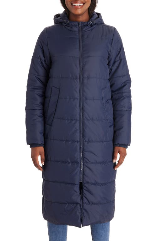 Leia 3-in-1 Water Resistant Maternity/Nursing Puffer Jacket with Removable Hood in Navy