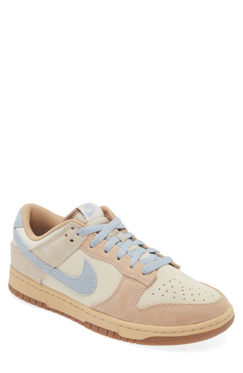 Shop Nike Dunk Low Sneaker In Coconut Milk/light Blue