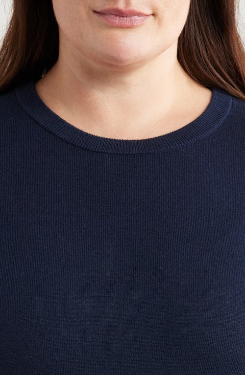 Shop Caslonr Caslon(r) Crewneck Cotton & Cashmere Sweater In Navy Night