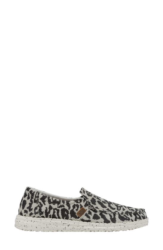 Hey Dude Misty Slip-on Sneaker In Cheetah Grey