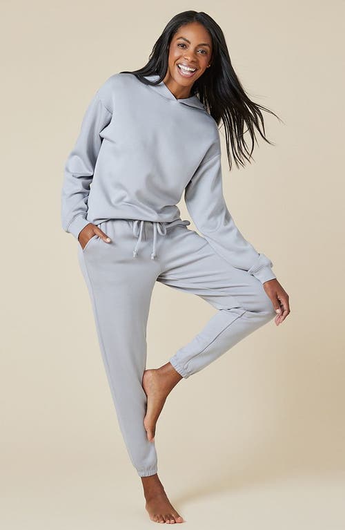 Softies Athleisure Dreamtech Oversize Hoodie Lounge Set In Grey