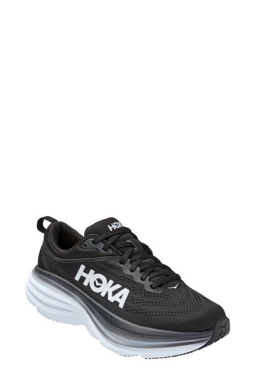 Hoka Bondi 8 Running Shoe In Black