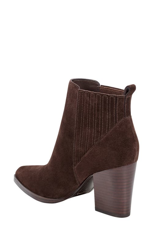 Shop Marc Fisher Ltd Alva Bootie In Dark Brown