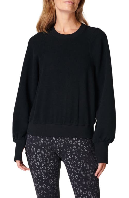 Sweaty Betty Compass Seam Detail Sweatshirt in Black at Nordstrom, Size X-Small