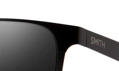 Smith Lowdown 54mm Chromapop™ Polarized Square Sunglasses In Matte Black/black